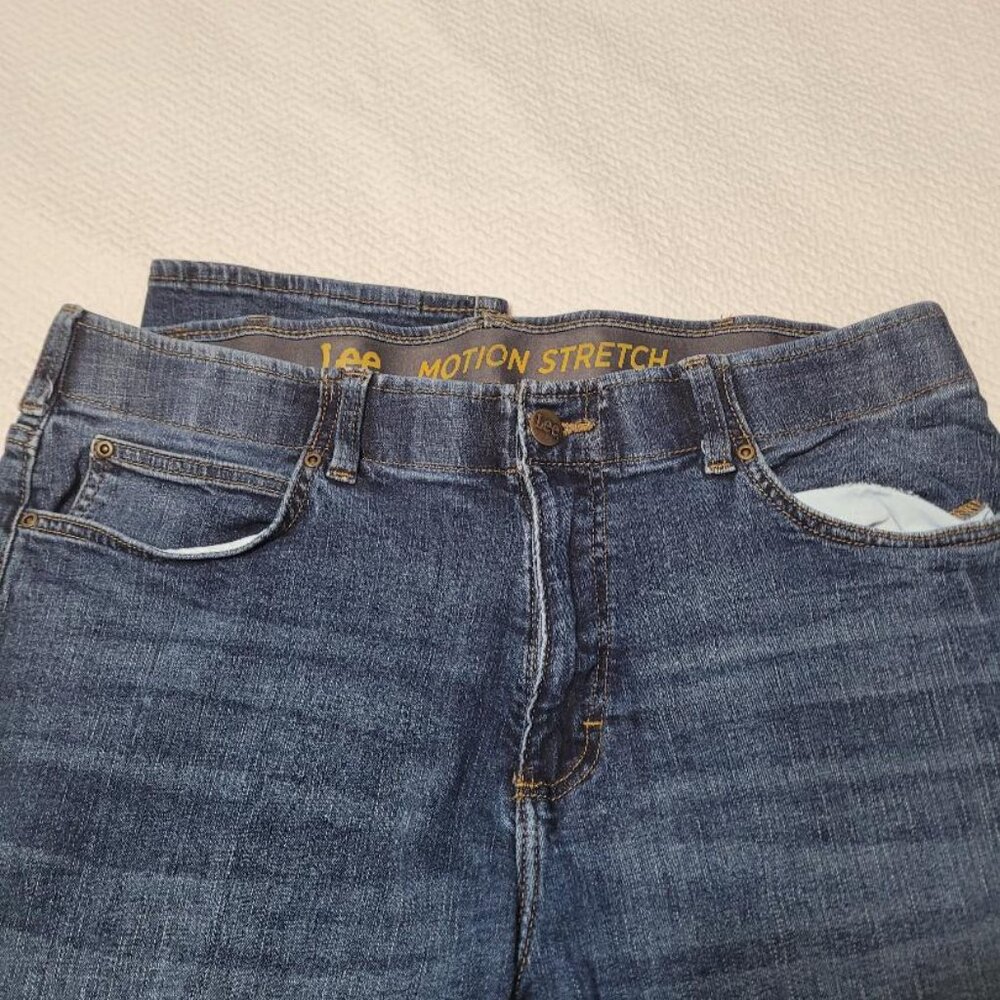 LEE WOMEN'S FLEX MOTION STRAIGHT JEANS BLUE DENIM